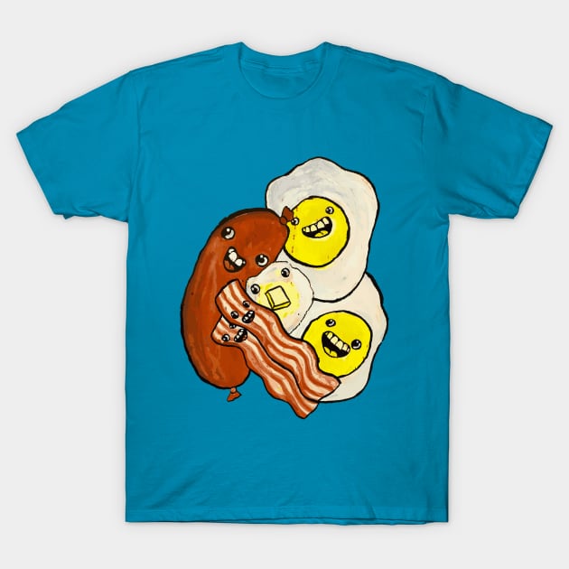 Eggs, Bacon, Grits, SAUSAGE T-Shirt by Brieana